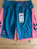 Hummel Trainingsshorts "Action" in Petrol/ Rosa