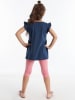 Denokids 2tlg. Outfit "Fun" in Dunkelblau/ Rosa