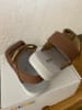 Geox Leder-Sandalen "Lightfloppy" in Hellbraun