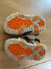 Geox Halbsandalen "Kraze" in Dunkelblau/ Orange
