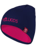 Trollkids Wende-Beanie "Troll" in Pink/ Dunkelblau