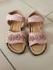 POM POM Leder-Sandalen in Rosa