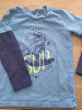 lamino Longsleeve in Blau/ Dunkelblau