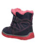 Lurchi Leder-Winterboots "Jaufen" in Dunkelblau/ Pink