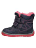 Lurchi Leder-Winterboots "Jaufen" in Dunkelblau/ Pink