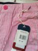 Tommy Hilfiger Hose in Rosa / Weiss gestreift 