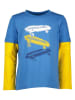 lamino Longsleeve in Blau/ Gelb