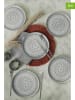 Hermia 6er-Set: Dessertteller in Hellgrau - Ø 22 cm