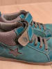 lamino Leder-Sneakers in Türkis