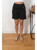 Plus Size Company Leinen-Shorts "Shelly" in Schwarz