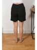 Plus Size Company Leinen-Shorts "Shelly" in Schwarz