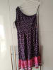 Tina Kleid in Dunkelblau/ Pink