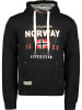 Geographical Norway Hoodie "Guitre" in Schwarz