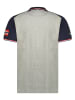 Geographical Norway Poloshirt in Grau/ Dunkelblau