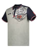 Geographical Norway Poloshirt in Grau/ Dunkelblau