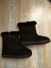 vertbaudet Leder-Boots in Schwarz