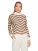 Heine Rollkragenpullover in Creme/ Braun