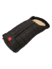 Kaiser Naturfellprodukte Thermo-Fußsack "Arctik Plus" in Schwarz - (L)105 x (B)48 cm