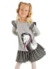 Denokids Kleid "Elegant Unicorn" in Grau
