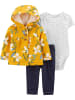 carter's Baby Set Sweatjacke + Body + Stoffhose