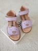 kmins Leder-Sandalen in Lila