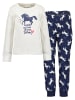 Blue Seven Pyjama in Creme/ Dunkelblau