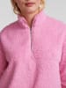 Pieces Fleecepullover "Ferna" in Rosa