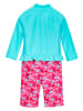 Playshoes Badeanzug in Türkis/ Pink
