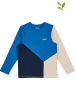 finkid Longsleeve "Rannikko" in Blau/ Beige