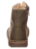 kmins Leder-Boots in Khaki