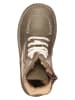 kmins Leder-Boots in Khaki