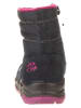 lamino Leder-Boots in Dunkelblau/ Pink