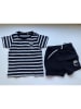 name it 2tlg. Outfit "Dike" in Schwarz/ Weiß