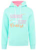 Zwillingsherz Hoodie "Trust the Timing" in Mint