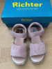 Richter Shoes Leder-Sandalen in Rosa