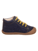Naturino Leder-Lauflernschuhe "Coco" in Dunkelblau/ Gelb