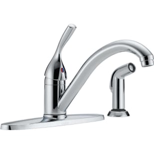 Delta Classic Series Single Handle Lever Kitchen Faucet with Side Spray, Chrome 400-DST Delta Classic Series Single Handle Lever Kitchen Faucet with Side Spray, Chrome 400-DST