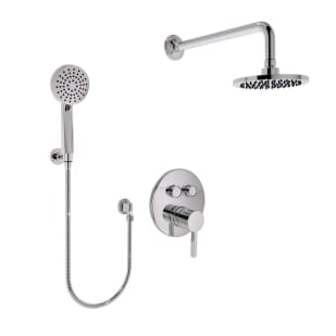 Huntington Brass Chrome Push Button Shower Package