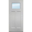 EVI 36" x 80" Fiberglass Craftsman 1-Lite Left-Hand Exterior Door Unit