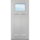 36" x 80" Fiberglass Craftsman 1-Lite Right-Hand Exterior Door Unit
