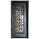 36" x 80" Granada Wrought Iron Entry Door Left Swing