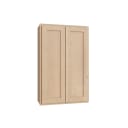 KCD Unfinished Birch KD Shaker 27" x 42" Wall Cabinet