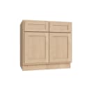 KCD Unfinished Birch KD Shaker 36" Sink Base Cabinet
