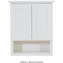 GHI Arcadia White Shaker Vanity 21" x 26" Tank Topper