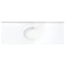 Solid White 61" x 22" Vanity Top