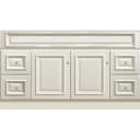 GHI Nantucket Linen White 60" Vanity Base