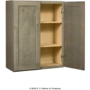 North Timber Driftwood Gray Shaker 30" x 36" Wall Cabinet