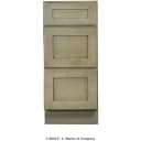 North Timber Driftwood Gray Shaker 15" Drawer Base Cabinet