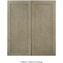 North Timber Driftwood Gray Shaker 36" x 42" Wall Cabinet