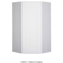 GHI Arcadia White Shaker 24" x 42" Diagonal Corner Wall Cabinet